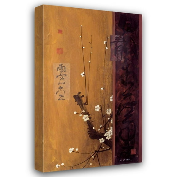 Don Li-Leger 16x24 Gallery Wrapped Canvas Wall Art Titled - Oriental Blossoms I