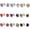 All(9 Colors), variant on Stainless Steel Stud Earrings Cubic Zircon Round Men Women 4/5/6/8Mm E23