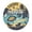 Escape to Paradise, variant on American Art Decor Surf Club Round MDF Wall Plaque - 20" x 20" x 0.35"