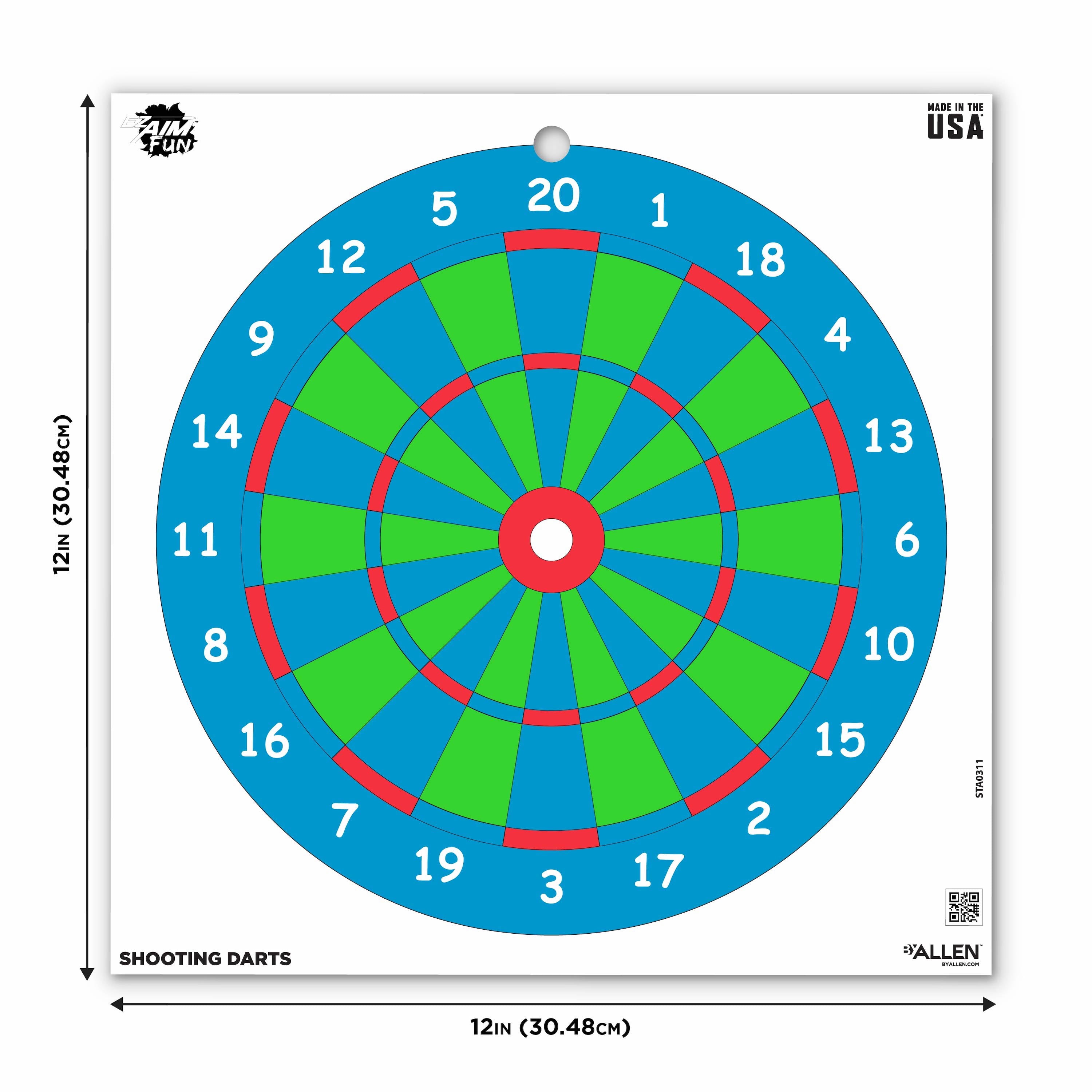 Ez Aim Fun Paper Shooting Targets, Plinking the Day Away, 12 In Square, 12-Pack, Multi-Color, 2 Pack