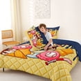 thumbnail image 4 of Erosebridal Baseball Sundae & Popsicle Print Full Size Comforter Sets, Fun Treats Bedding Sets for Kids Boys and Girls, Navy Reversible 3 Pieces, 1 Comforter and 2 Pillowcases, 4 of 6