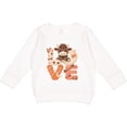 thumbnail image 2 of Inktastic Cute Highland Cow Love Crochet Style Toddler Sweatshirt, 2 of 4