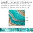 thumbnail image 5 of 20 Pieces Marble Tile Stickers Decorative Adhesive for Bathroom and Kitchen Tile Stickers (Blue,20x20cm), 5 of 5