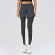 thumbnail image 2 of Pantalones de yoga con bolsillos con cremallera - Cintura elástica, nailon y spandex, leggings deportivos versátiles, entrenamiento para todas las estaciones, 2 of 8