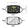 thumbnail image 2 of WIRESTER 6.3" x 8.6" Reuseable Washable Polyester Cotton Mask Cover Protection For Adult, Otomi Pattern Black, 2 of 6
