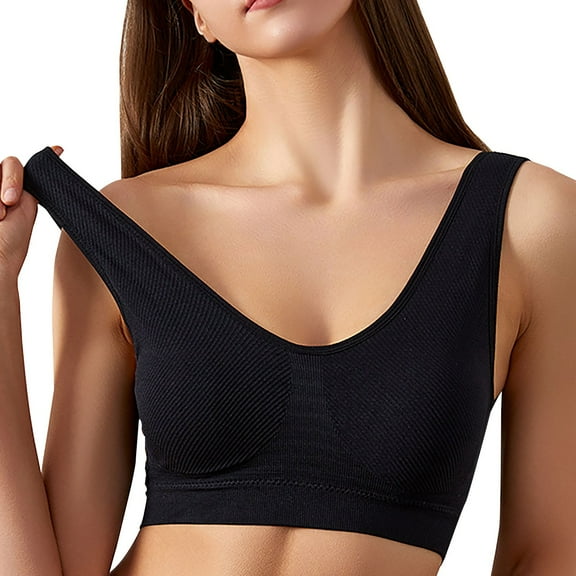Bigersell Push Up Bra Women Beautiful Comfortable Backless With Shoulder Straps Sports Bras Everyday Bras Regular Size Strapless Backless Bra, Style 10310, Black 42B