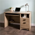 thumbnail image 2 of Atlin Designs Computer Desk in Rustic Oak, 2 of 7