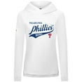 thumbnail image 2 of Women's Levelwear White Philadelphia Phillies Slender Glide Raglan Hoodie, 2 of 3