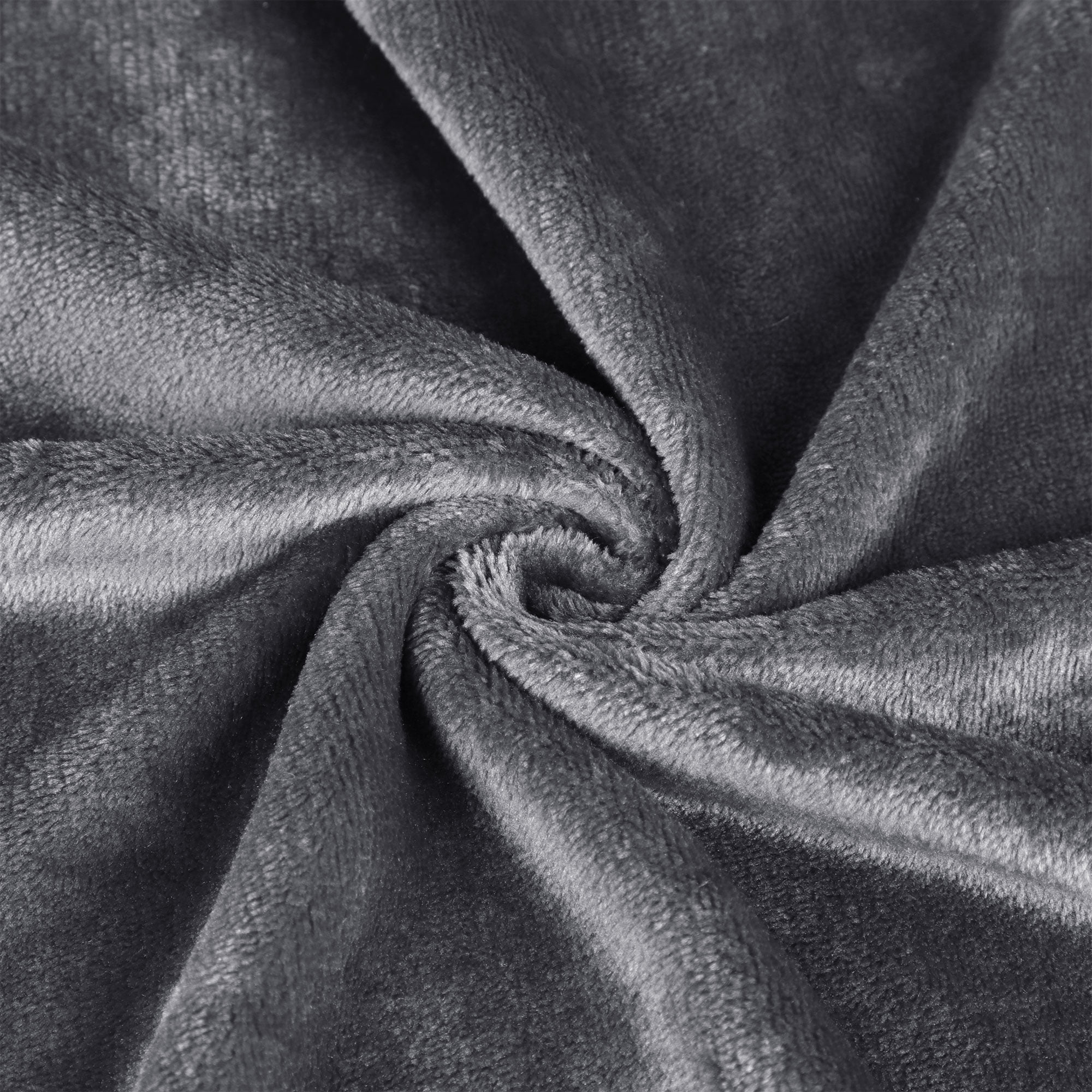 REGALWOVEN 1 Pcs Home Warm Soft Microplush Fleece Solid Throw Blanket Dark Gray 78" x 90"