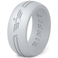 thumbnail image 5 of Rinfit Silicone Wedding Ring for Men - Soft Rubber Wedding Band Replacement - Eagle Collection - 3 Rings Pack, 5 of 9
