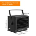 thumbnail image 7 of 7500W Electric Garage Heater, 240v Ceiling Mount Garage Space Heater with Remote Control, Fan-Forced, Overheat Protection, Digital Thermostat, 12-Hour Timer, Ideal for Garage & Workshop, 7 of 7