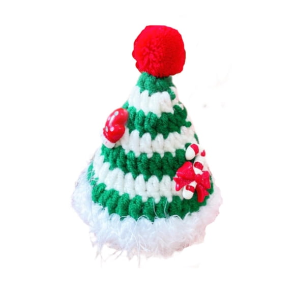 Lazsy Christmas Dog Cap Photo Props Cosplay Warmer Headband Pet Hat for Festival Theme M