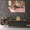 thumbnail image 6 of Mudket Framed Leopard in Pink Gold Bathtub Canvas Wall Art, Trendy Leopard Print Bathroom Wall Decor, Animal Wall Art for Bedroom, Ready to Hang - 12"L x 8"W, 6 of 10