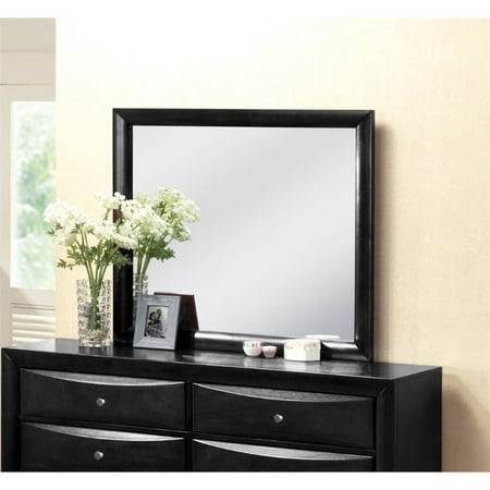 ACME Ireland Wooden Frame Mirror in Black