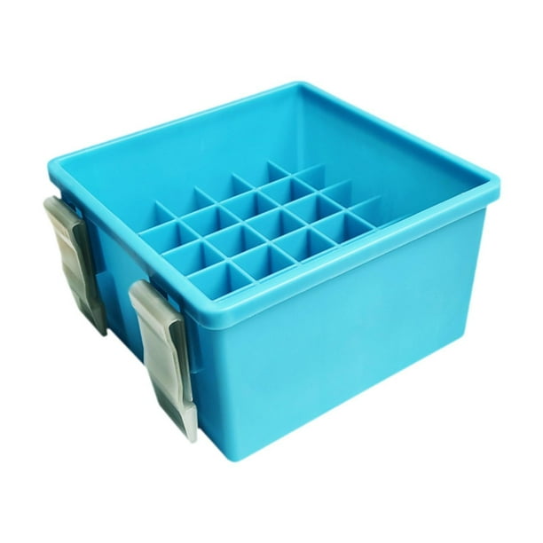 Box de señoría con compartimentos Caja de almacenamiento de señuelos de pesca para agua dulce de agua salada Azul