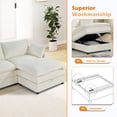 thumbnail image 6 of Bonzy Home Modular Sectional Sofa, L‑Shaped Couch, Ultra‑Comfort Seating – Configurable for Living Room & Family Room White, 6 of 6