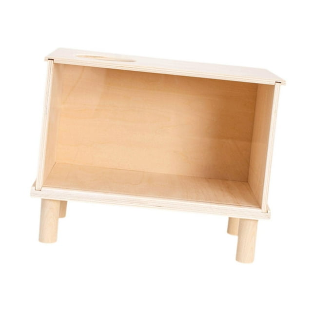 Transemion Hamster Digging Box Toy Hamster House Dwarf Hamster Small Pets M Sized for Rat Beige S