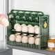 thumbnail image 1 of Soporte para Huevos de Refrigerador Organizador de Huevos con Tapa de 30 Rejillas para Puerta de Refrigerador Accesorios de Gran Capacidad Limpieza Fá Verde Macarena Titular de huevo, 1 of 8