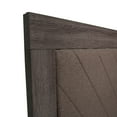 thumbnail image 3 of Queen Bed Frame, Queen Size Bed Frame,QUEEN BED in Dark Gray Oak (Rustic Accents), 3 of 6