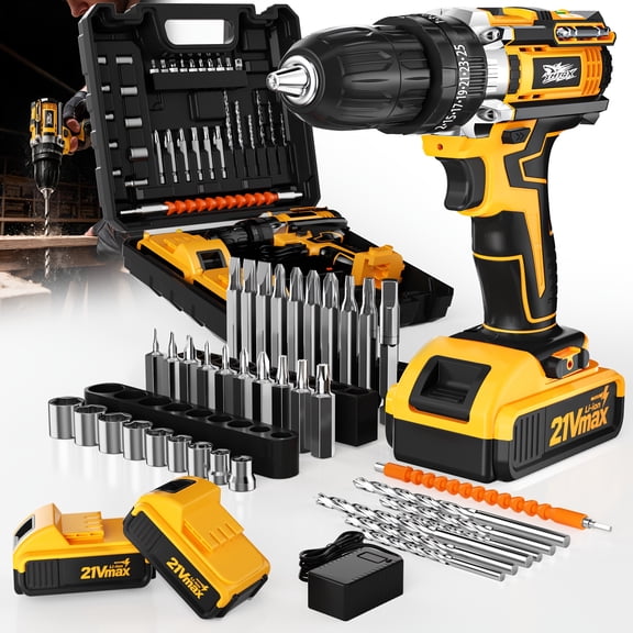 DGB Electric Cordless Drill Driver, Portable Rechargeable Hand Drill, Multipurpose Power Handheld Drilling Tool for DIY Craft and Home Repair Tasks