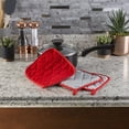 thumbnail image 2 of Lavish Home 69-09-BU Heat Resistant Quilted Cotton Pot Holders, Red - 3 Piece, 2 of 5