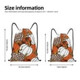 thumbnail image 4 of Bingfone Various Pumpkins Drawstrings Backpacks Bags For Men Women Gym Drawstrings Bag, 4 of 9