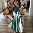thumbnail image 2 of Baqcunre Maxi Dresses for Women 2024 Women's Fashion Loose Dress with Colour Block Print Dress Dresses for Women 2024 Summer Dresses for Women 2024 Womens Dresses Green M(Hot), 2 of 5