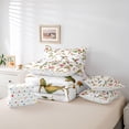 thumbnail image 6 of Castle Fairy Gradient Hummingbird Bedding Comforter Set,Vintage Flowers Queen Bedding Sets, 6 of 8