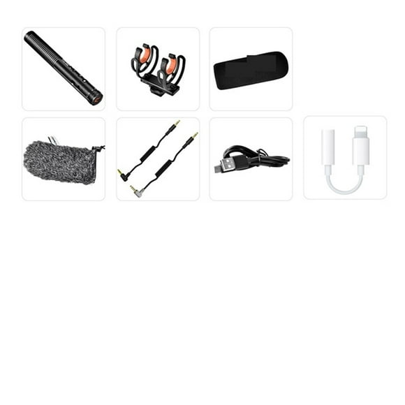 Shotgun Microphone, CVM-VM20 Professional Super Cardioid Microphone With Shock Mount, Camera Microphone For Video Record ,Easy to Use