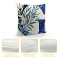thumbnail image 4 of ONETECH Spring Throw Pillow Covers Cushion Cases  Spring Throw Pillow Covers Monogram Letter Pillow Covers Plant Blue Accent for Sofa Living Room, 4 of 5