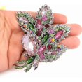 thumbnail image 4 of Big Large Brooch Pin Austrian Crystal Leaf Shape Bouquet Rhinestone Scarf Decoration Wreath Cloth Brooches Pins For Women Girls, 4 of 4