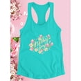 thumbnail image 3 of Mothers Day Windflowers Racerback Tank Women -Image by Shutterstock, Female Large, 3 of 4