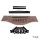thumbnail image 1 of Puente de palisandro + silletas superior e inferior + juego de clavijas para guitarra folk, 1 of 4