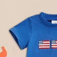 thumbnail image 5 of Sopiago 4th Of July Baby Boy Outfit Infant T Shirt Shorts 2pcs Set Toddler Fourth Of July Outfits for Toddler Boys Summer Cute Clothes Blue,0-6 Months, 5 of 6
