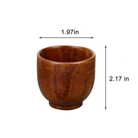 

Promotion Clearance Wooden Big Belly Cups Handmade Natural Solid Wood Cups Beer Tea Coffee Milk Water Cup Kitchen Bar Drinkware