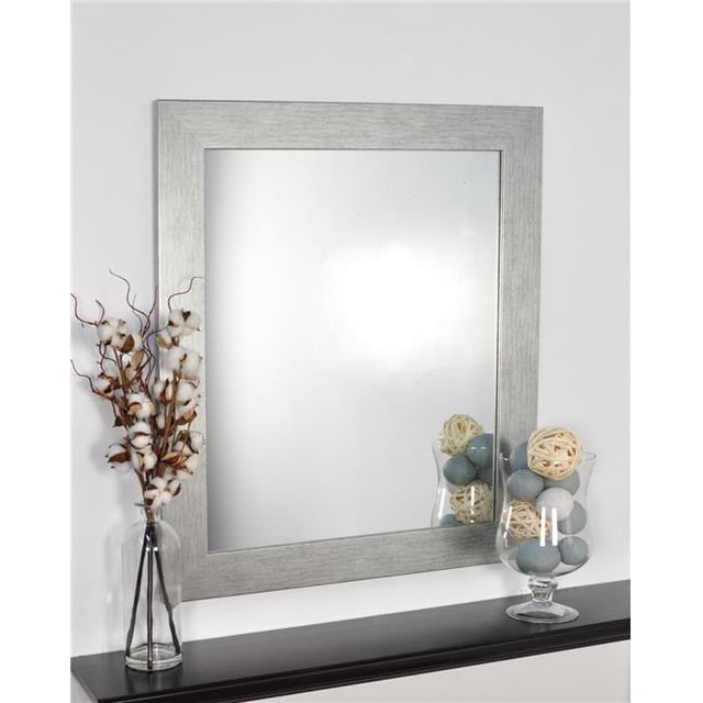 American Made Miroir Mural à Cadre en Acier Inoxydable 32 x 38 Po BM004L