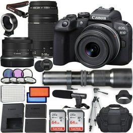 Canon EOS 800D Rebel T7i DSLR with 18-55mm, 75-300mm, 50mm Lenses