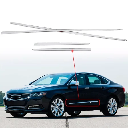 Kojem Side Door Molding Trim for 2015-2020 Chevy Chevrolet Impala Garnish Skirt Body Line