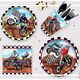 thumbnail image 4 of Cartel de feliz cumpleaños con temática de motocicleta, platos, adorno para pastel, casco, Motocross, globo, Dirt Bike, decoraciones de cumpleaños, suministros para fiestas, 4 of 5
