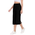 thumbnail image 2 of Guluxicc Womens Workout Capri Pants Drawstring Elastic Waist Athletic Pants with Side Pockets Solid Color Casual Outdoor Pants, 2 of 9