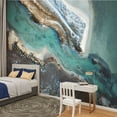 thumbnail image 2 of Peel and Stick Wallpaper Aerial abstract beautiful coastline Modern Art Wall Mural Decor Self Adhesive and Removable 100in x 144in, 2 of 8