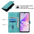 thumbnail image 3 of Compatible with OnePlus Nord N300 Classic Embossed PU Leather Case with Card Holder Shockproof Cover, 3 of 5