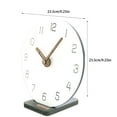 thumbnail image 3 of ZheElen Unique Style Round Table Clock Accurate Timekeeping Silent Operation Durable Construction Desk Clock D, 3 of 6