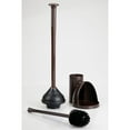 thumbnail image 4 of mDesign Hidden Plunger and Brush Set for Toilet Bowl - Dark Brown, 4 of 8