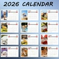 thumbnail image 5 of Eespoir 2026 Pet Lovers Calendar, 12 Monthly Human Friend Photos, Ideal Gift for Furry Family, Personalized Calendar for Home and Office(Blue), 5 of 8