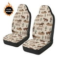thumbnail image 3 of Uorisanigo 2 Pcs Car Seat Covers Set Western Cowboy Print Vehicle Front Seat Protection Vehicle Seats Protectors Driver Interior Accessories Universal Fit for Most Car SUV Van Truck, 3 of 7