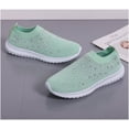 thumbnail image 4 of AngryMonkey Women's Rhinestones Mesh Sport Slip-on Shoes,anti slip Good Arch Breathable Lightweight Casual Sock Sneaker Nurse Shoes, 4 of 13