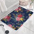 thumbnail image 3 of Pioneer Flower Floral Print Flannel Non Slip Door Rugs,Washable Door Mats Indoor,Decorative Door Mats,Dirt-Resistant and Absorbent Doormat for Entrance,Bedroom,Kitchen,Bathroom,31.5"x17", 3 of 4