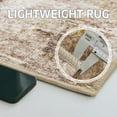thumbnail image 3 of NICETOWN Machine Washable Rug, 3'x5' Area Rug Modern Abstract Rug with Non-Slip Backing Low Pile Non Shedding Foldable Carpet Stain Resistant Accent Rug for Home Office Nursery, Brown, 3 of 10