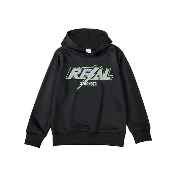 Tiijoy Toddler Boys Hoodie Reflective Letter Print Pullover Hooded Sweatshirt, Sizes 2-3T